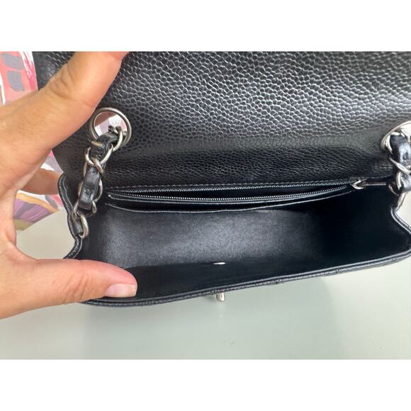 Chanel Mini Rectangle BLK Caviar Full Set - Picture 10 of 11